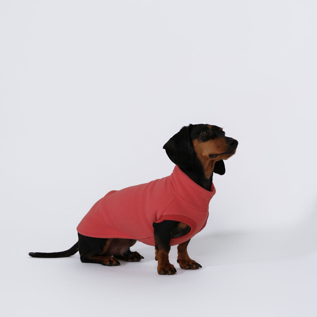 The Long Dog Fleece - Pinkish Orange