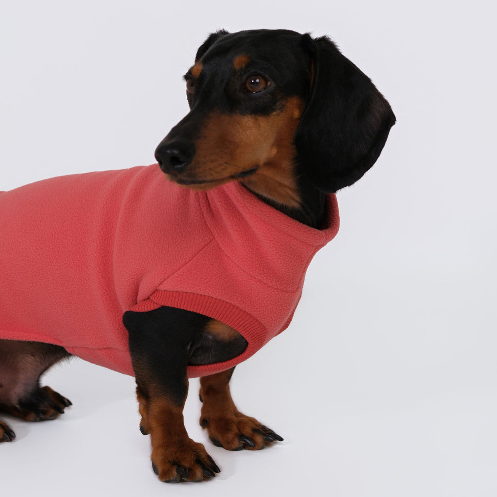 The Long Dog Fleece - Pinkish Orange