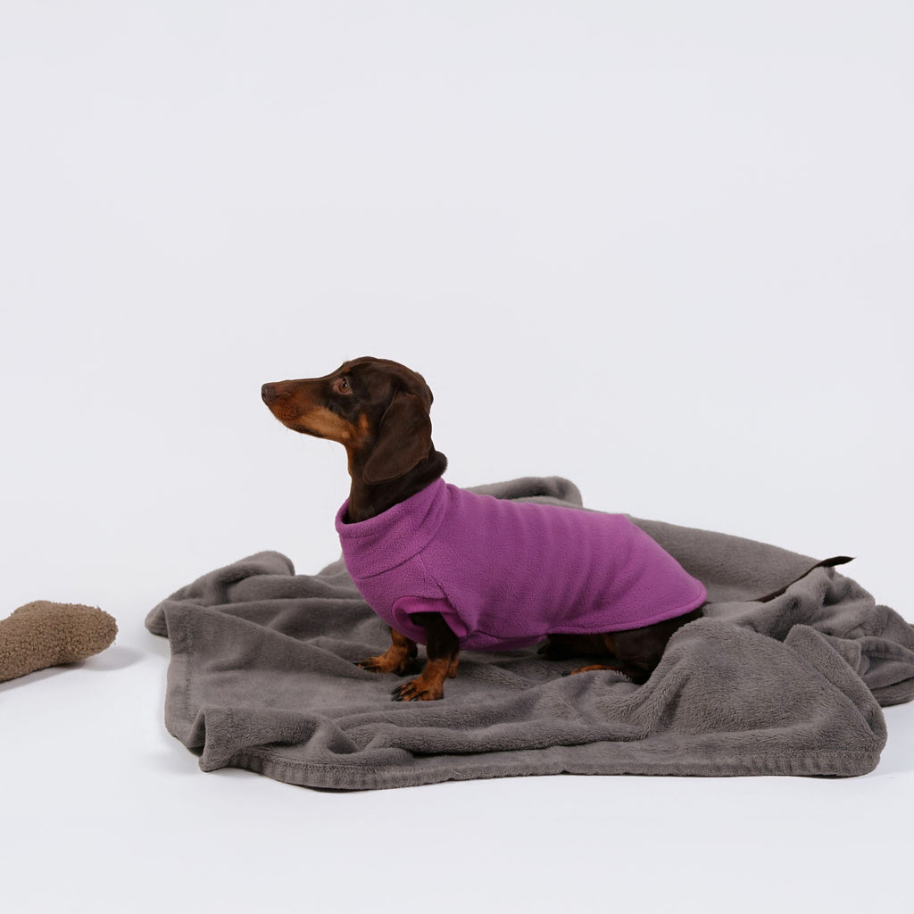 The Long Dog Fleece - Plum