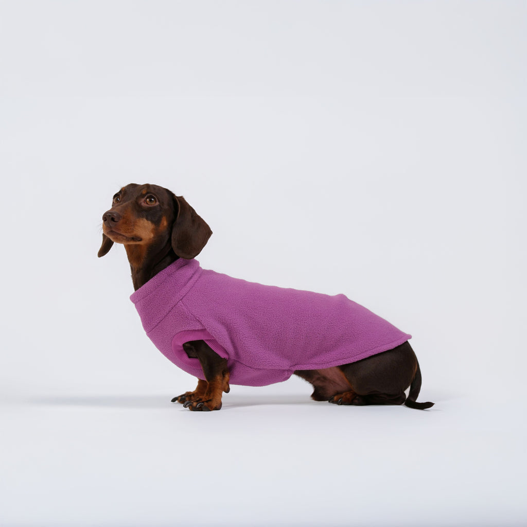 The Long Dog Fleece - Plum