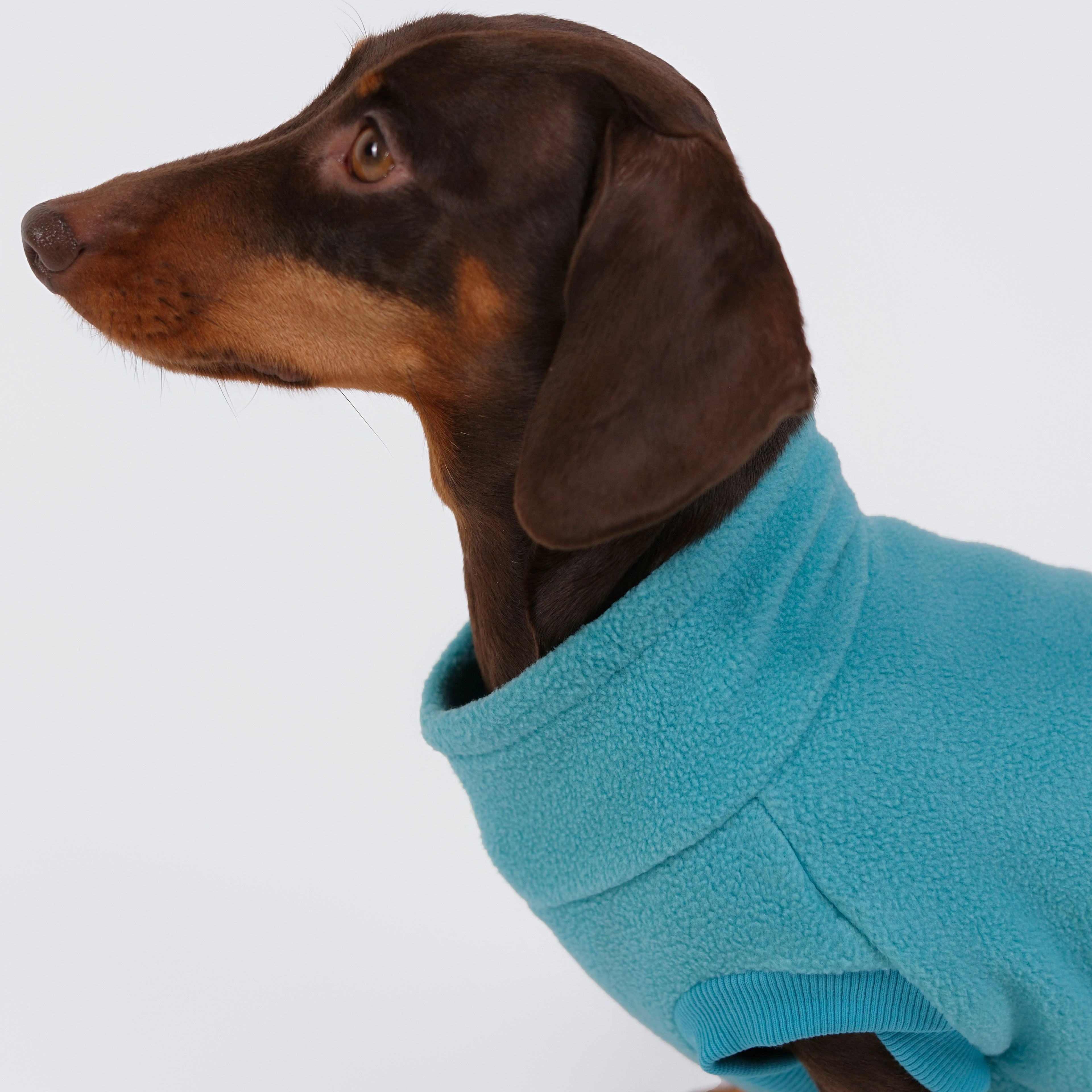 The Long Dog Fleece - Turquoise